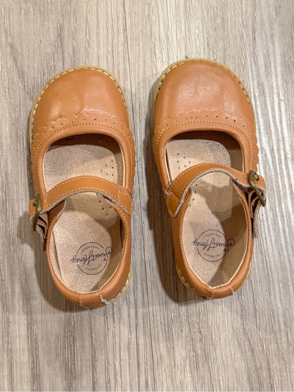 SweetHoney Tan Mary Jane Walker Shoes